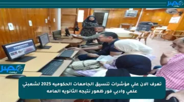 تعرف الآن على مؤشرات تنسيق الجامعات الحكومية 2025 لشعبتي علمي وأدبي فور ظهور نتيجة الثانوية العامة